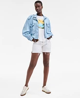 On 34th Women's Chambray Cropped Jacket, Exclusively at Macy's