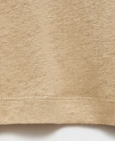 Mango Men's Linen Slim-Fit T-Shirt