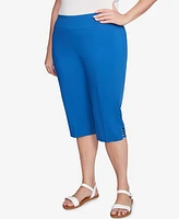 Ruby Rd. Plus Ladder Hem Americana Clamdigger Capri Pants