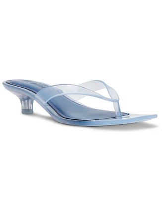 Steve Madden Women's Tracie-j Kitten-Heel Jelly Thong Sandals