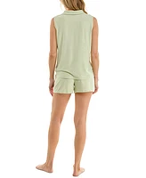 Roudelain Women's Embossed Wonderluxe Tank & Short Pajama Set
