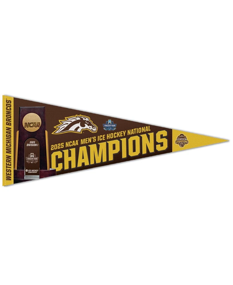 Wincraft Western Michigan Broncos 2025 Ncaa Frozen Four Men's Ice Hockey National 12" x 30" Premium Pennant