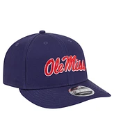 New Era Men's Navy Ole Miss Rebels Low Profile 9FIFTY Snapback Hat