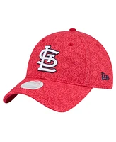 New Era Women's Red St. Louis Cardinals Don't Worry 9TWENTY Adjustable Hat