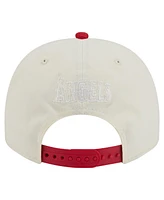 New Era Men's White Los Angeles Angels Team Scribble Golfer Adjustable Hat