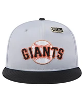 New Era Men's Gray/Black San Francisco Giants Satin 59FIFTY Fitted Hat