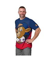Foco Men's Royal/Red Chicago Cubs Big Logo Mascot T-Shirt