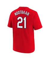 Nike Big Boys and Girls Lars Nootbaar Red St. Louis Cardinals Fuse City Connect Name Number T-Shirt