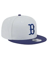 New Era Men's Gray/Navy Boston Red Sox 2-Tone Color Pack 9FIFTY Snapback Hat