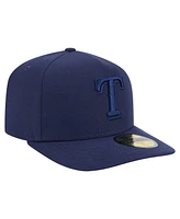 New Era Men's Navy Texas Rangers Color Pack A-Frame 59FIFTY Fitted Hat