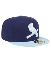 New Era Men's Navy/Light Blue St. Louis Cardinals Color Pack 2-Tone 59FIFTY Fitted Hat
