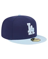 New Era Men's Navy/Light Blue Los Angeles Dodgers Color Pack 2-Tone 59FIFTY Fitted Hat