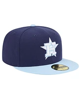 New Era Men's Navy/Light Blue Houston Astros Color Pack 2-Tone 59FIFTY Fitted Hat