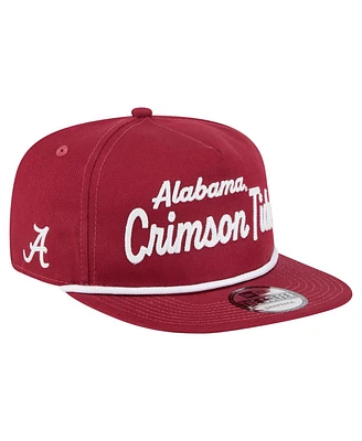 New Era Men's Crimson Alabama Crimson Tide Adventure Team Text Golfer Snapback Hat