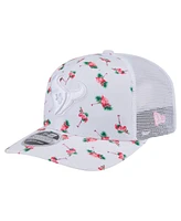 New Era Men's White Houston Texans Adventure Flamingo Pattern 9SEVENTY Stretch-Snap Hat