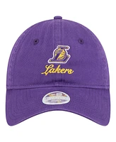 New Era Women's Purple Los Angeles Lakers Gameday Preppy 9TWENTY Adjustable Hat