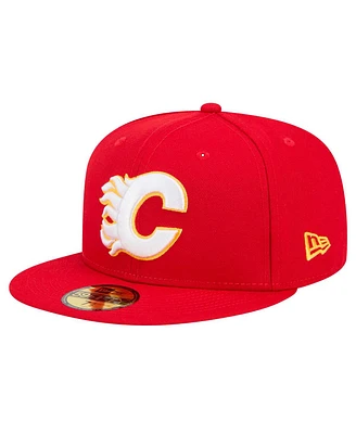 New Era Men's Red Calgary Flames Core 59FIFTY Fitted Hat