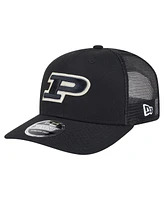 New Era Men's Black Purdue Boilermakers Primary 9SEVENTY Trucker Stretch-Snap Hat
