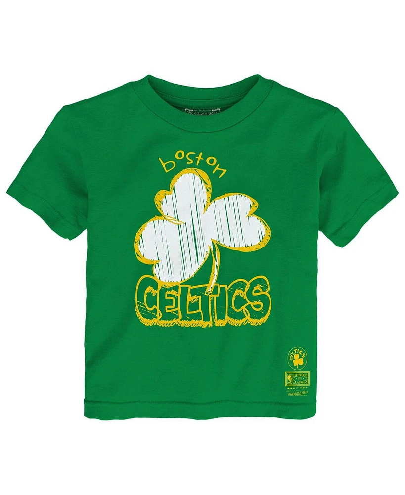 Mitchell & Ness Toddler Kelly Green Boston Celtics Favorite Team T-Shirt