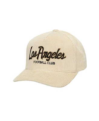 Mitchell & Ness Men's Cream Lafc Corduroy Off Pro Crown Adjustable Hat