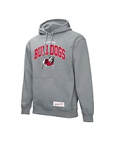Mitchell & Ness Men's Heather Gray Georgia Bulldogs Classic Arch Pullover Hoodie