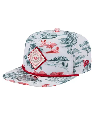New Era Men's White San Francisco 49ers Adventure Golfer Snapback Hat
