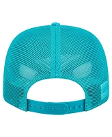 New Era Men's Aqua Miami Dolphins Hula Trucker 9SEVENTY Adjustable Hat