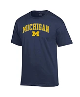 Champion Men's Navy Michigan Wolverines Arch Over Logo T-Shirt