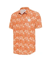 Antigua Men's Orange Houston Astros Resort Button-Up Shirt