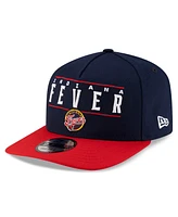 New Era Men's and Women's Navy/Red Indiana Fever 2025 Wnba Draft A-Frame 9FIFTY Snapback Hat