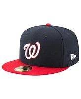 New Era Men's Navy/Red Washington Nationals 20th Anniversary 59FIFTY Fitted Hat