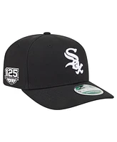 New Era Men's Black Chicago White Sox 125th Anniversary 9SEVENTY Stretch-Snap Hat