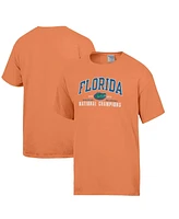 Comfortwash Men's Orange Florida Gators 2025 Ncaa Basketball National Champions T-Shirt