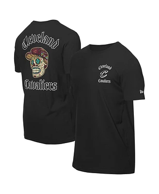 New Era Men's Black Cleveland Cavaliers Sugar Skulls T-Shirt