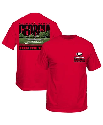 Hanes Men's and Women's Red Georgia Bulldogs Feed The Trees Baseball T-Shirt