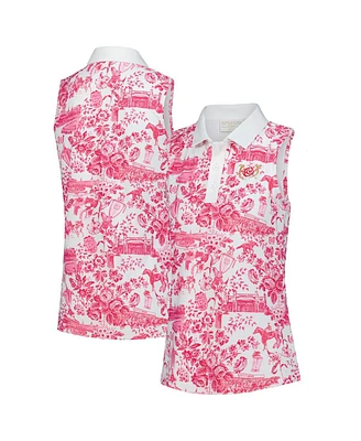 Smith & Quinn Women's White Kentucky Derby Alice Sleeveless Polo