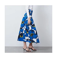 Etcetera Women's Floral Print Skirt Mykonos