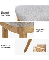 Luis Easy to Assemble and Ergonomic Dining Chair ,Set of 2