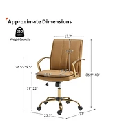 Gabriela Modern Rocking Tilting Office Chair with 360-degree Swivel Base