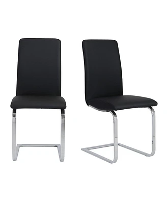 Set of 2 Modern Dining Chairs for Kitchen Table or Dining Room Seating