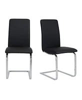 Set of 2 Modern Dining Chairs for Kitchen Table or Dining Room Seating
