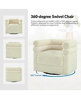 Donat Modern Swivel Barrel Chair
