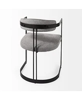 Fabric Upholstered Arm Chair for Dining Table or Living Room Seating