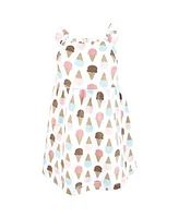 Hudson Baby Girls Cotton Dresses, Melt My Heart Ice Cream