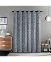 Kate Aurora Modern Living 2 Pack Aries Geometric Light Reducing Grommet Curtains