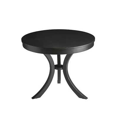 Contemporary Round Side Table – Durable Manufactured Wood Design