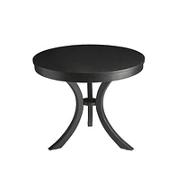 Contemporary Round Side Table – Durable Manufactured Wood Design