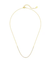 Unwritten Cubic Zirconia Tennis Butterfly Layered Necklace Set
