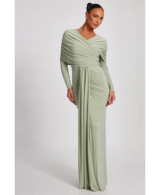 Quiz Women's Ity Maxi Dress with Draping