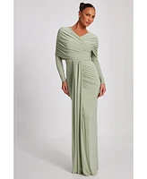 Quiz Women's Ity Maxi Dress with Draping